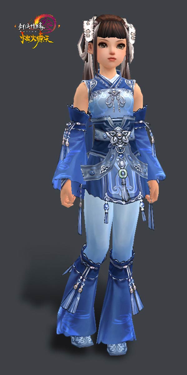 全新白发萝莉正面