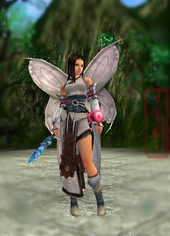 新剑网3唯一的白色外观装备拓印图欣赏