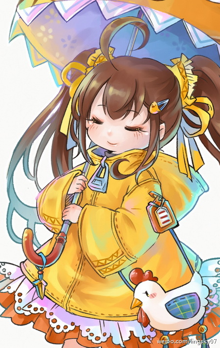 玩家手绘萌图 西湖小黄鸡&扬州金龙鱼