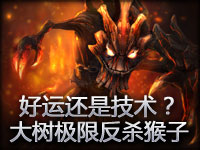 精彩镜头：好运还是技术？大树极限反杀猴子