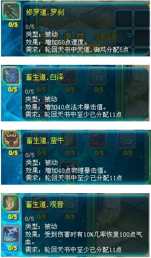 梦幻诛仙2新版本轮回天书技能解读