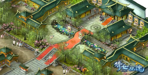 《倩女幽魂》跨服押镖之杭州镖局一隅