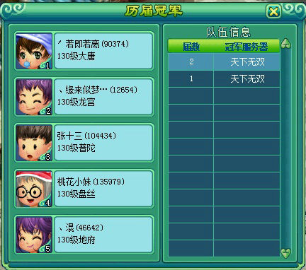 《神武》第二届服战冠军诞生！