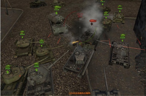坦克世界里各种“暴打路人甲”的镜头
