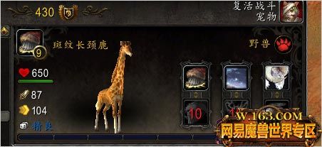 宠物对战：斑纹长颈鹿 最高大的小宠物获取方式