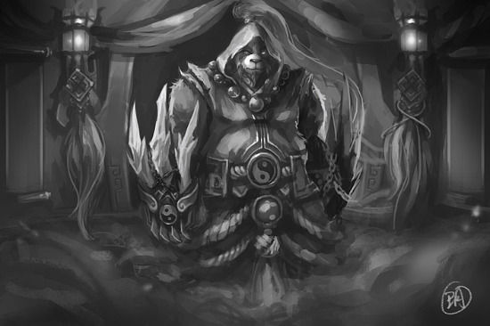 魔兽世界熊猫人之谜熊猫人种族原画