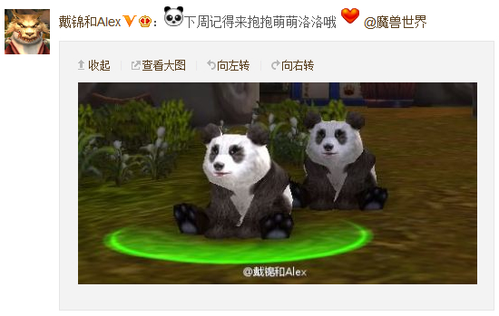 萌萌和洛洛将在下周以NPC形式进驻《魔兽世界》