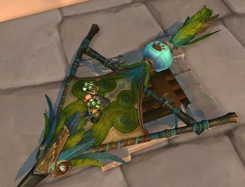 目前收集150个坐骑的奖励——翠绿熊猫人风筝