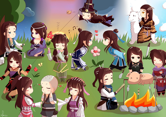 九阴真经选秀季 手绘大赛获奖作品欣赏