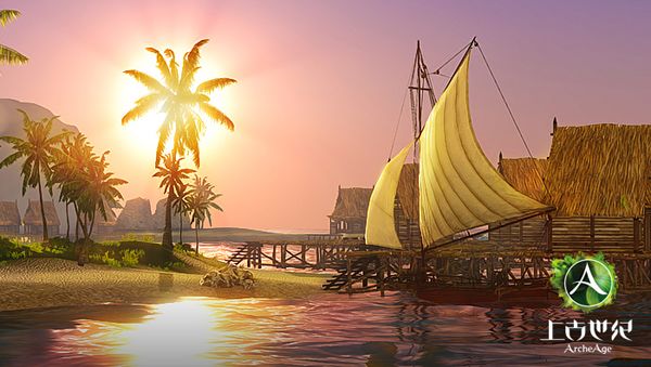 上古世纪游戏的光影特效很突出，而驾船航行等也严格遵守物理规律。