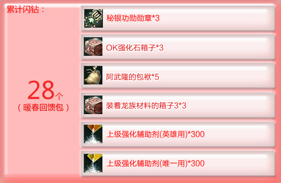 卡伦证物翻倍送28闪钻在线时长兑3秘银