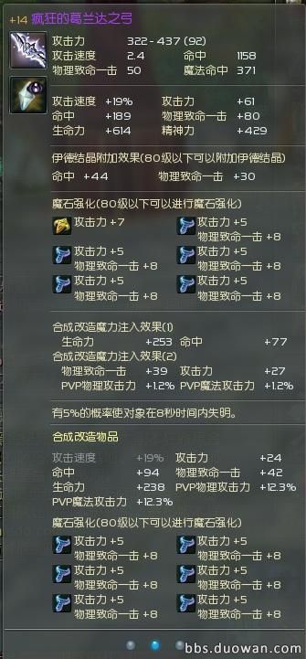 为弓星正名 鲁纳迪姆副本输出突破200W