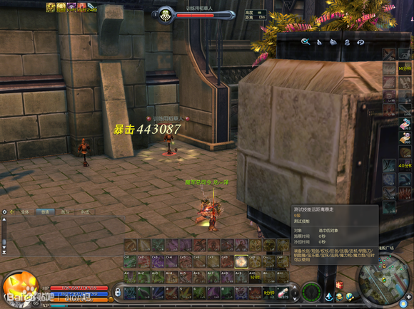 揭秘Aion不为人知的故事 测稻草人血量