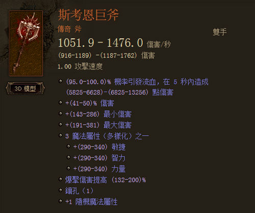 暗黑3最受玩家欢迎的传奇装备排行