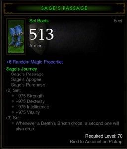 暗黑3资料片中的传奇物品和套装的制作