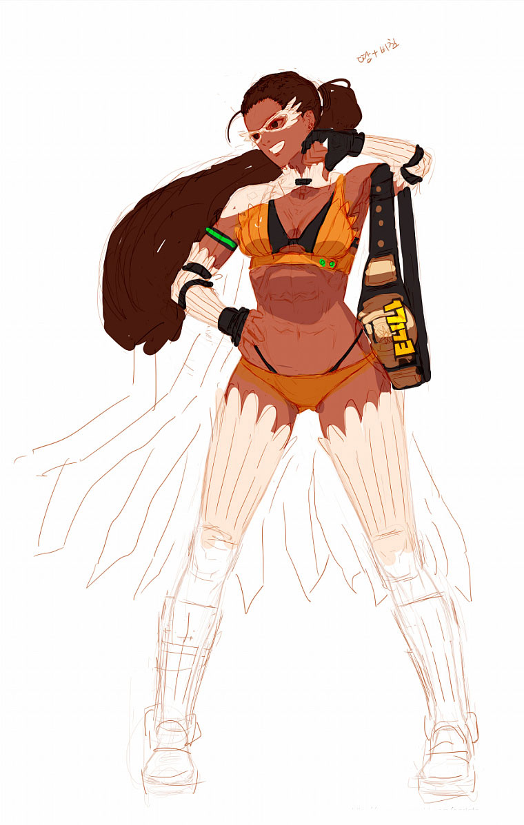 DNF官方插画师博客透露 黑妹全新开场漫画