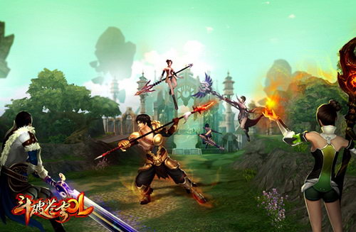 《斗破苍穹OL》多人对抗