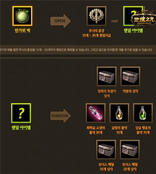 超值黄金甲 《地城之光》韩服更新中秋活动