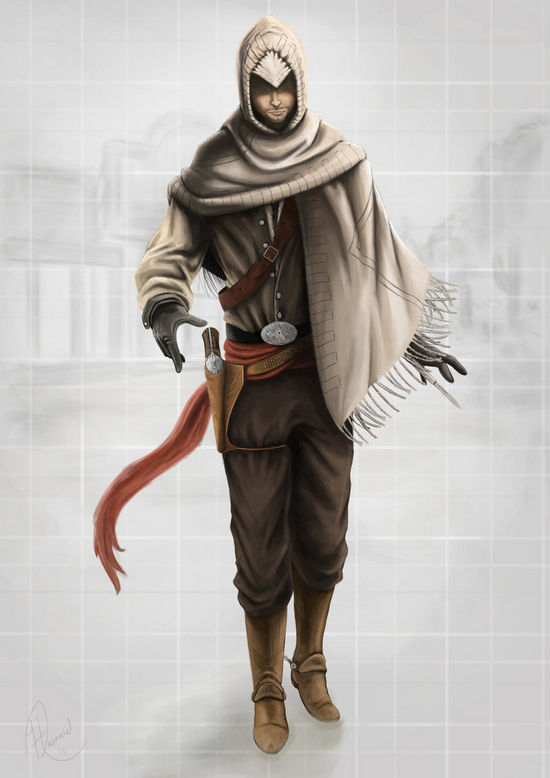 《刺客信条》同人创作插画 展现多国刺客风格