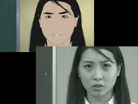 《恶之华》动画与写实版对照