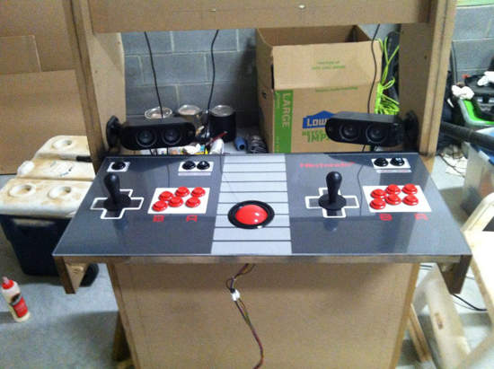 复古NES风大型机台筐体　又一强者玩家自制款