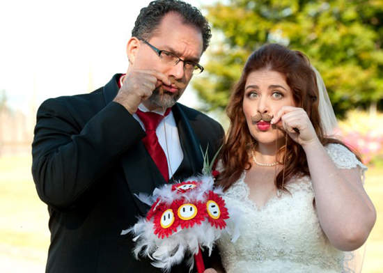 俏皮玛利欧主题婚礼　宅性之中不失典雅?