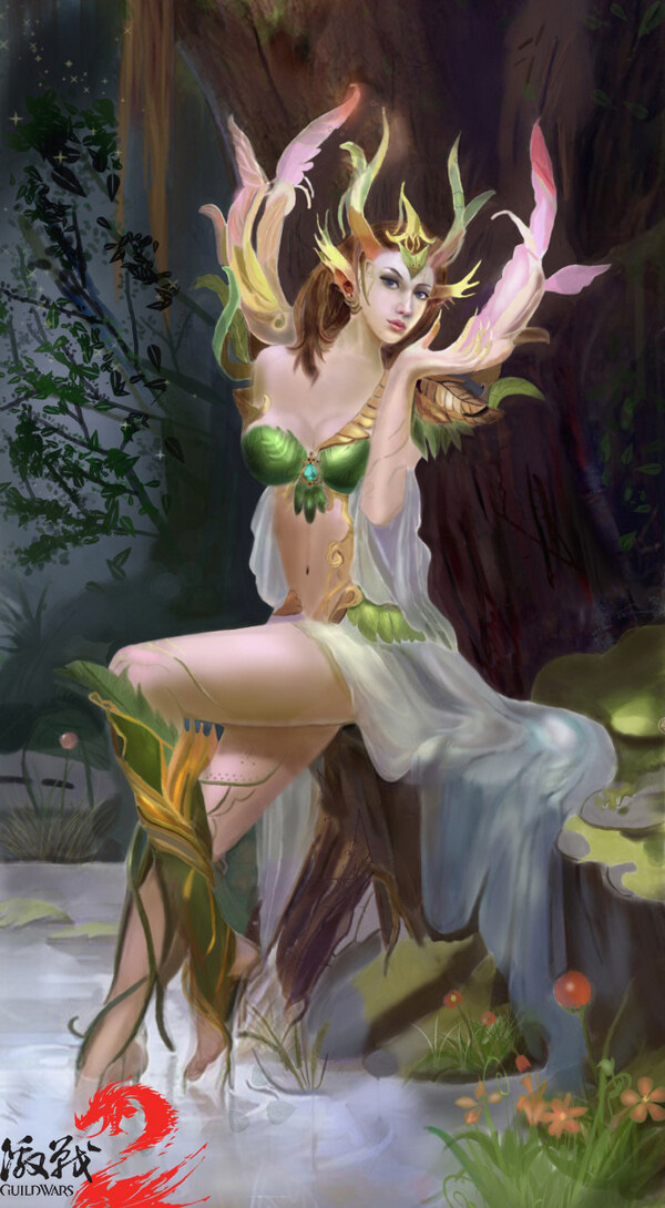 图2:森林公主-绘画者xiaolingxia