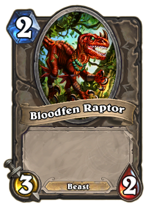 每日一牌介绍：血沼迅猛龙（Bloodfen Raptor）