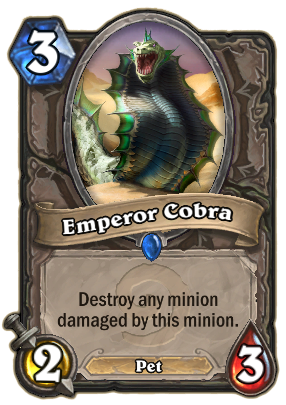 炉石传说每日一牌：帝王眼镜蛇（Emperor Cobra）