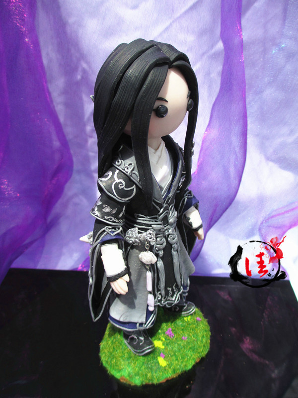 剑网3软陶作品之《破军花哥剑茗炮姐》