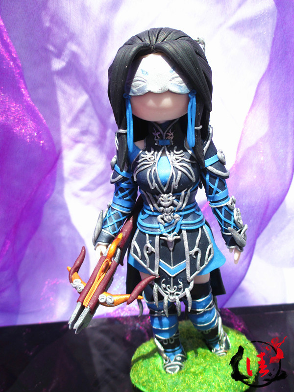 剑网3软陶作品之《破军花哥剑茗炮姐》