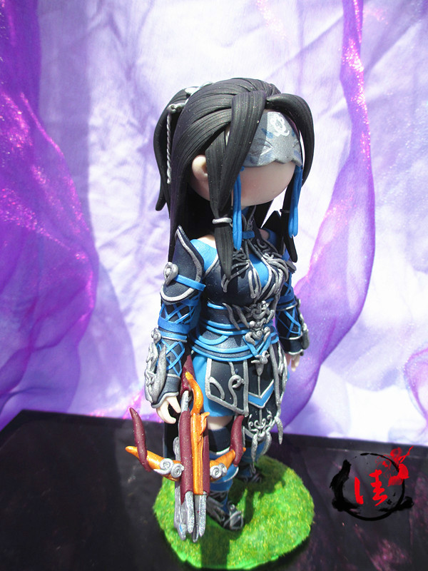 剑网3软陶作品之《破军花哥剑茗炮姐》