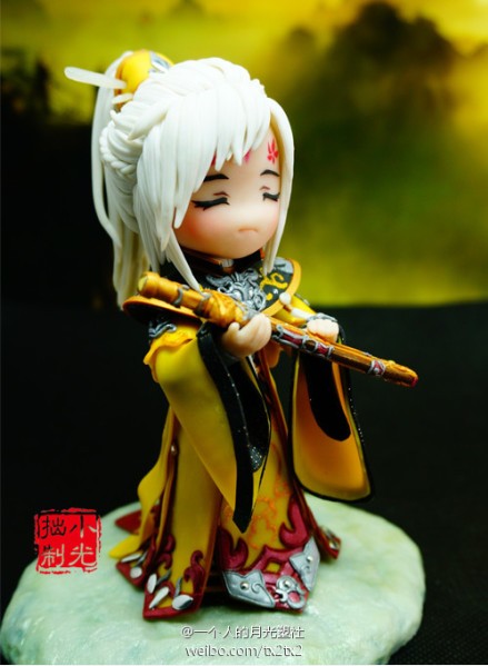 剑网3玩家原创手工软陶 萌翻全场的庄花