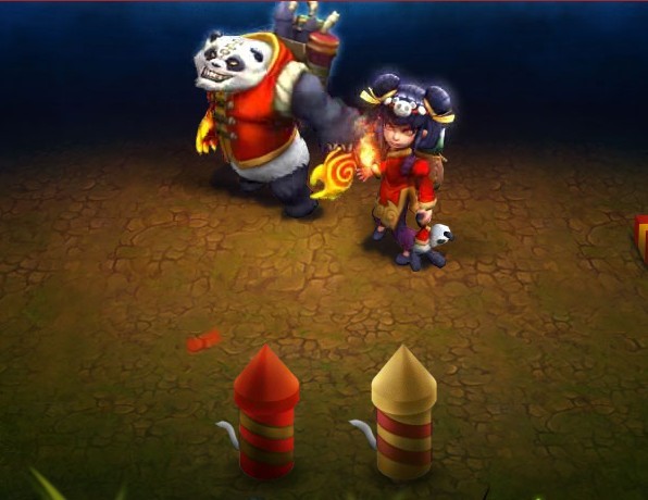 《英雄联盟》蛇年活动“放鞭炮”界面