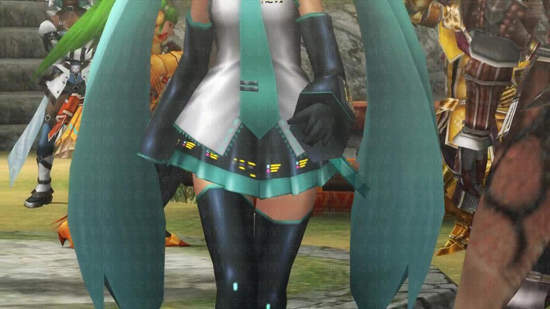 《初音ｘMHF-G》這個初音好粗魯....(抹臉)(;???Д??`)