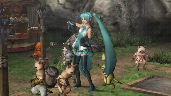 《初音ｘMHF-G》這個初音好粗魯....(抹臉)(;???Д??`)