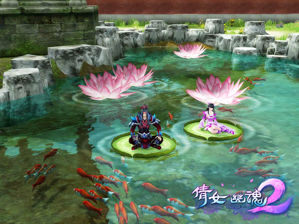 《倩女幽魂2》暑假活动——家园水上装饰物出水芙蓉