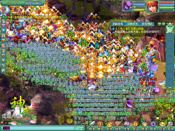 《神武》千人群殴场面 大闹天宫劲爆PK