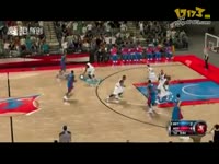 NBA2K12自己组球员玩。好刺激。。