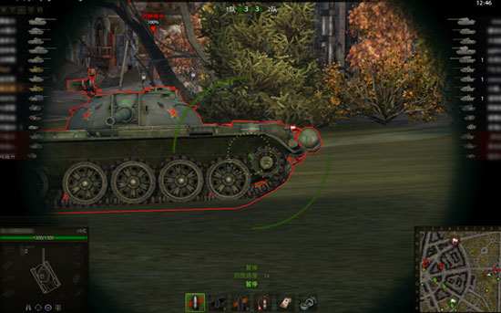 有些弱点能让对手受到重创甚至断开履带