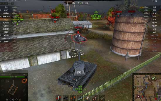 过大的角度让“虎王”正面弹开了“黑豹”的炮弹，只剩下火花