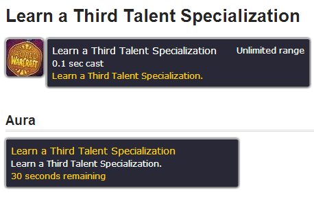 福利到来！5.3补丁玩家将可学习第三天赋专精