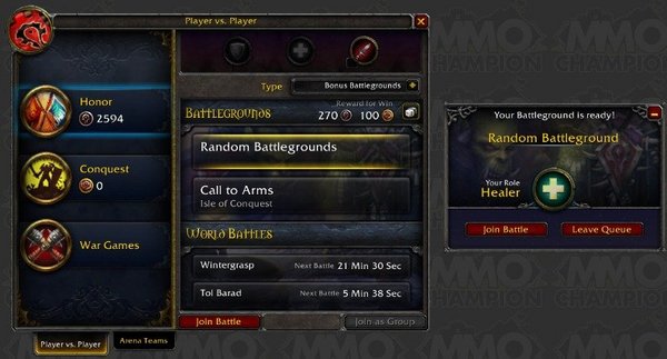 5.3测试服补丁说明更新：排战场必须选择职责