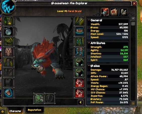 魔兽世界5.4补丁测试服:猫德木桩输出思路分享