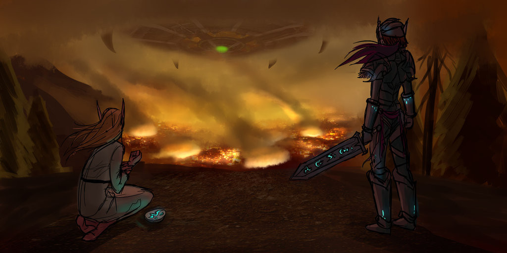 魔兽世界同人插画