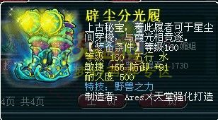 梦幻西游160鞋子