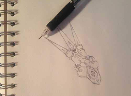 有才玩家素描梦幻西游武器图