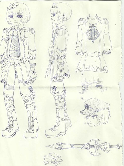 同人原画 龙之谷服装设计玩家手绘美图稿