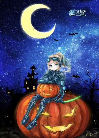 南瓜上的诺娃 by 菲光之翼