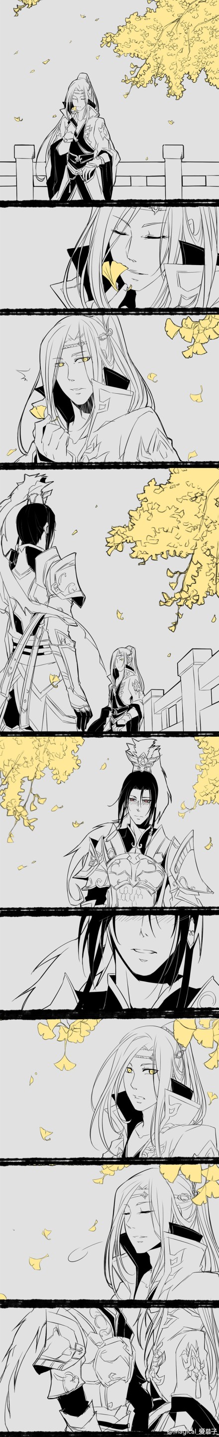 《剑网3》策藏手绘漫画 一叶落知天下秋